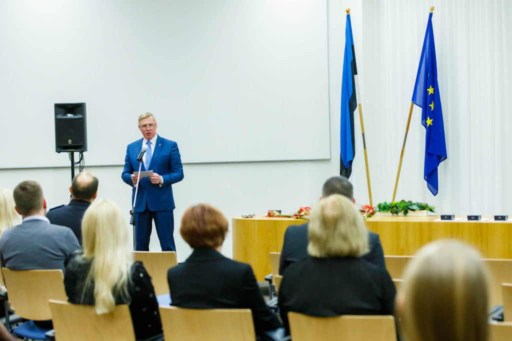 Justiitsminister Kalle Laanet pidas kõne